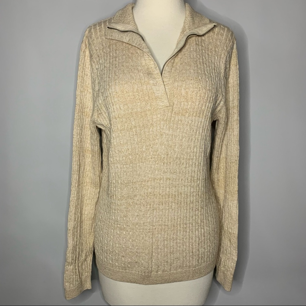 Jeanne Pierre Quarter Zip Sweater